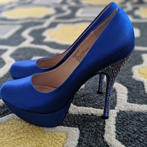 Blue Platform Pumps